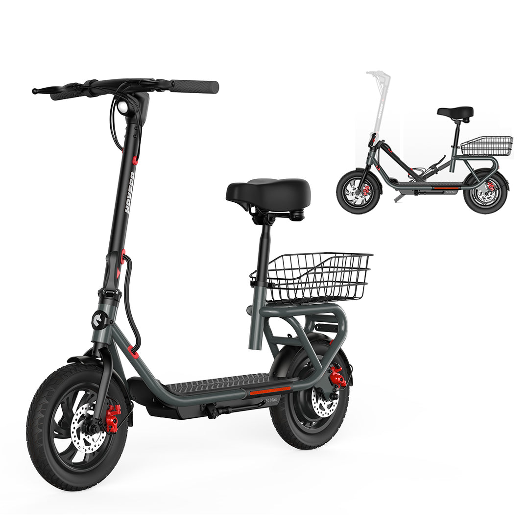 [ New Arrival ] Porto Max Electric Scooter For Commute & Grocery Shopping - HOVSCO 